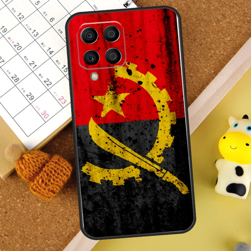 Funda con bandera de Angola para Samsung Galaxy M31 M21 M11 M14 M54 M13 M23 M16 M20 M34 M52 M32 M12 M36 M56 M15 M55 - imagen 2