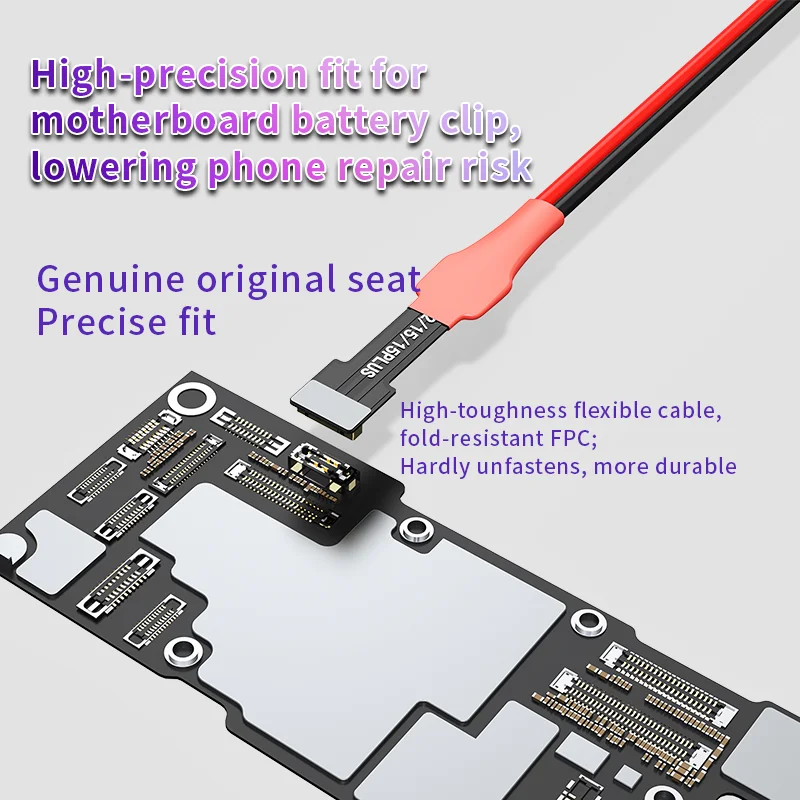 Cable de encendido Apple JTX P6 8 en 1, Cable flexible FPC, núcleo de cobre puro para reparación de IPhone de 6-16PM, No requiere energía para herramienta de encendido - imagen 3