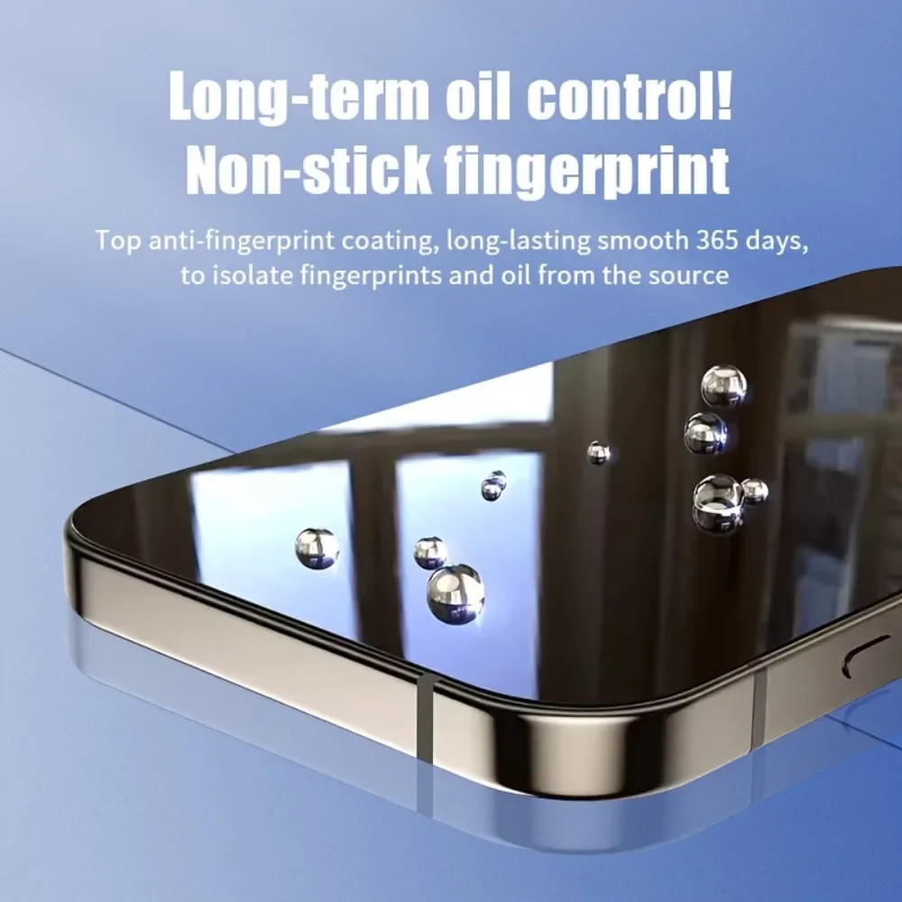 Protector de pantalla de teléfono de vidrio templado, 5 uds., para IPhone 17 16 Pro Max 14 15 Plus 13 12 11 Pro Mini X XR XS Max 7 8 Plus - imagen 2