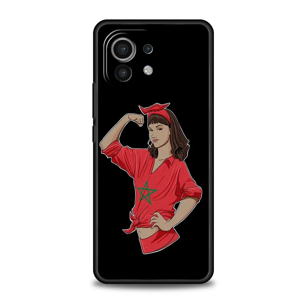 Funda de teléfono de fútbol con bandera de Marruecos para Xiaomi Poco X3 NFC M3 F3 F4 M4 X4 Mi Note 12T 12 13 Pro 10 11 Lite 10T 5G 11T 9T 11i - imagen 5