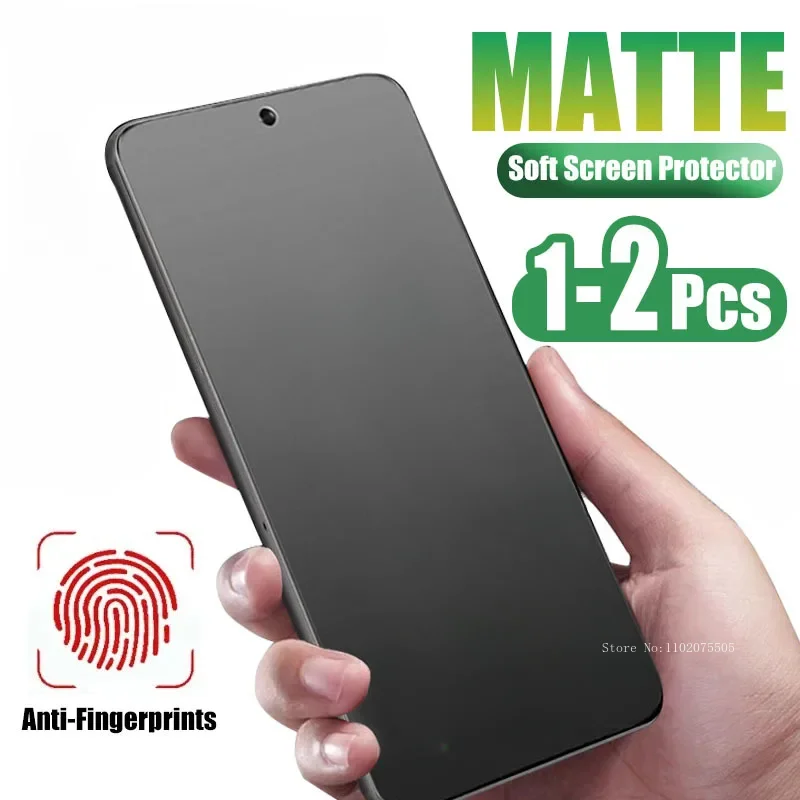 1-2 uds película de hidrogel mate para Xiaomi Mi 14 13T 13 12T 12 11T 11 10 Ultra Pro Lite Protector de pantalla frontal suave sin vidrio