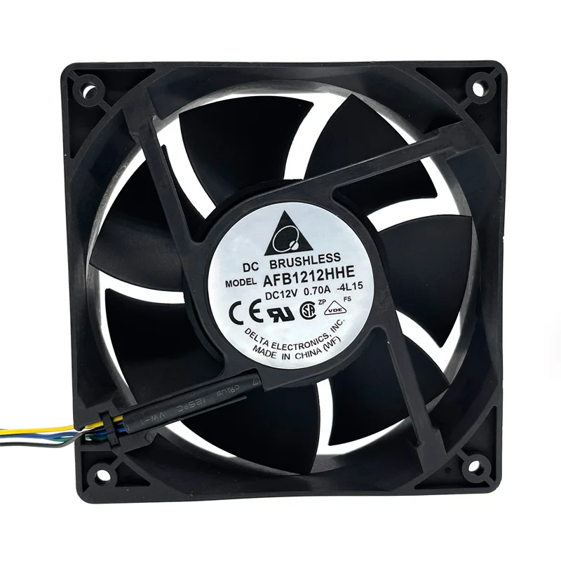 AFB1212HHE-ventilador de refrigeración de doble rodamiento de bolas, 120mm, 12cm, 12038, 120x120x38mm, PWM de 4 cables, 12V, 4 pines, 4P - imagen 3