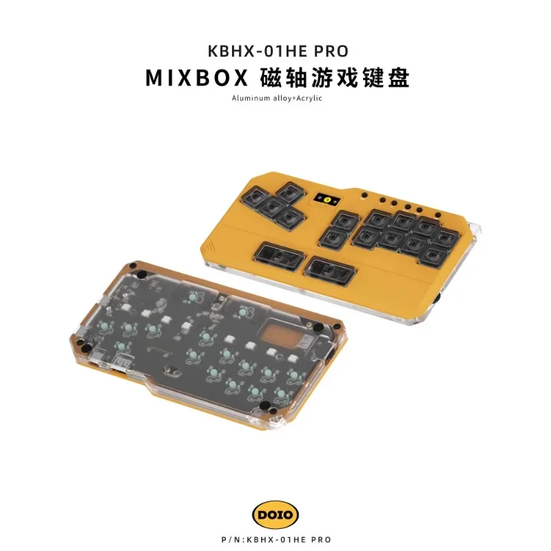 DOIO HITBOX KBHX-01HE PRO interruptor magnético teclado de aleación de aluminio nuevo teclado ergonómico PBT compatible con PS4 5 interruptor PC Steam - imagen 4