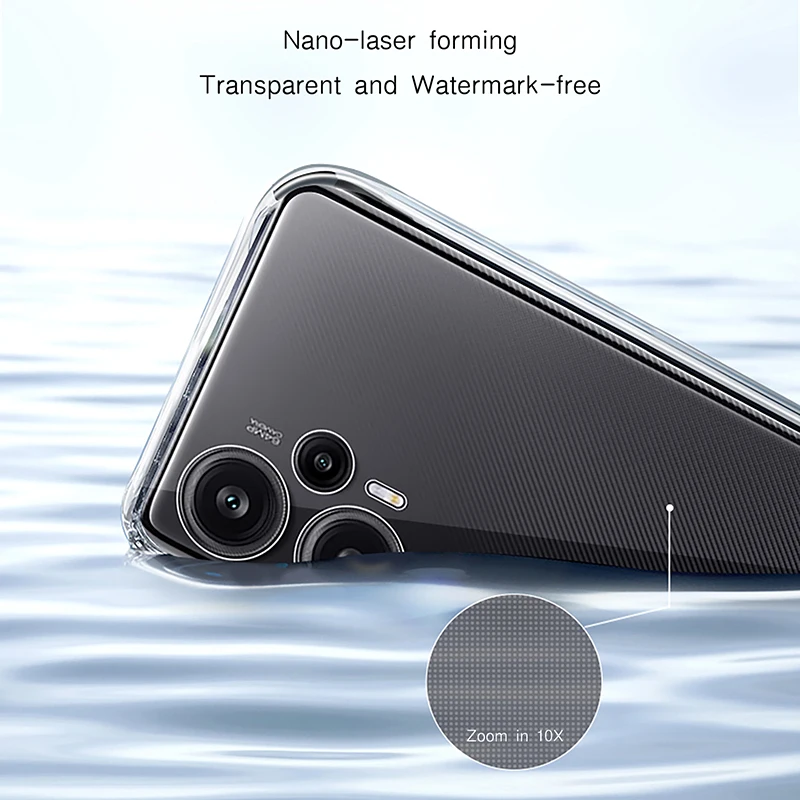 Funda de teléfono transparente ultrafina para Xiaomi POCO F5 Pro, Funda protectora de cámara suave de TPU a prueba de golpes, Bolsa transparente, Funda POCOF5 F5Pro - imagen 3