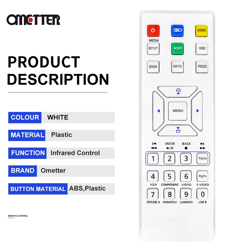 Nuevo para proyector ACER control remoto E-26091 E-26171 RC-JSE28-190 H7532BD E152D HE-812 H6510BD PE-X23 P1273 P1341W H5360BD - imagen 2