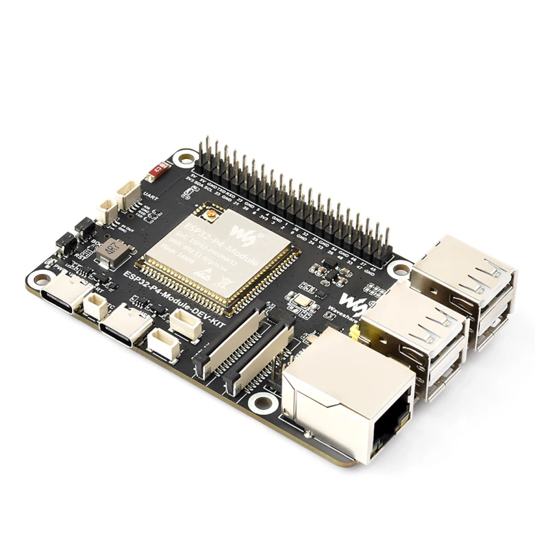 Placa de desarrollo Waveshare ESP32-P4-Module-DEV-KIT ESP32-P4 con ESP32-C6 WiFi 6 Bluetooth 5 BLE MIPI CSI DSI RJ45 puerto USB PoE - imagen 4