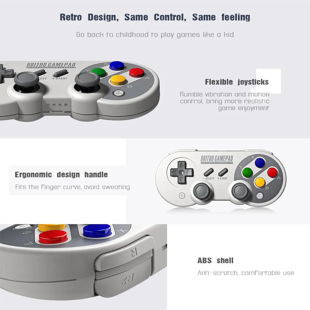 8bitdo SF30 Pro – Mando Bluetooth para Switch, PC y Android - imagen 5