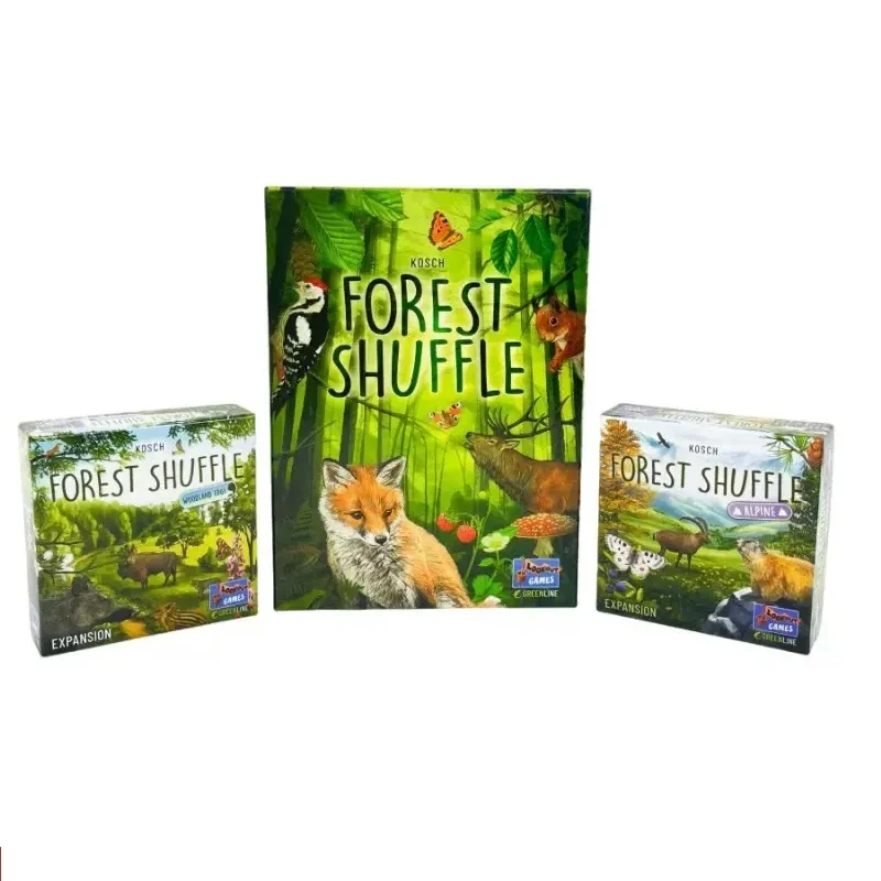 Tourist Pier Forest Shuffle versión en inglés Forest Shuffle juego de mesa tarjeta de reunión juego multijugador reunión casual