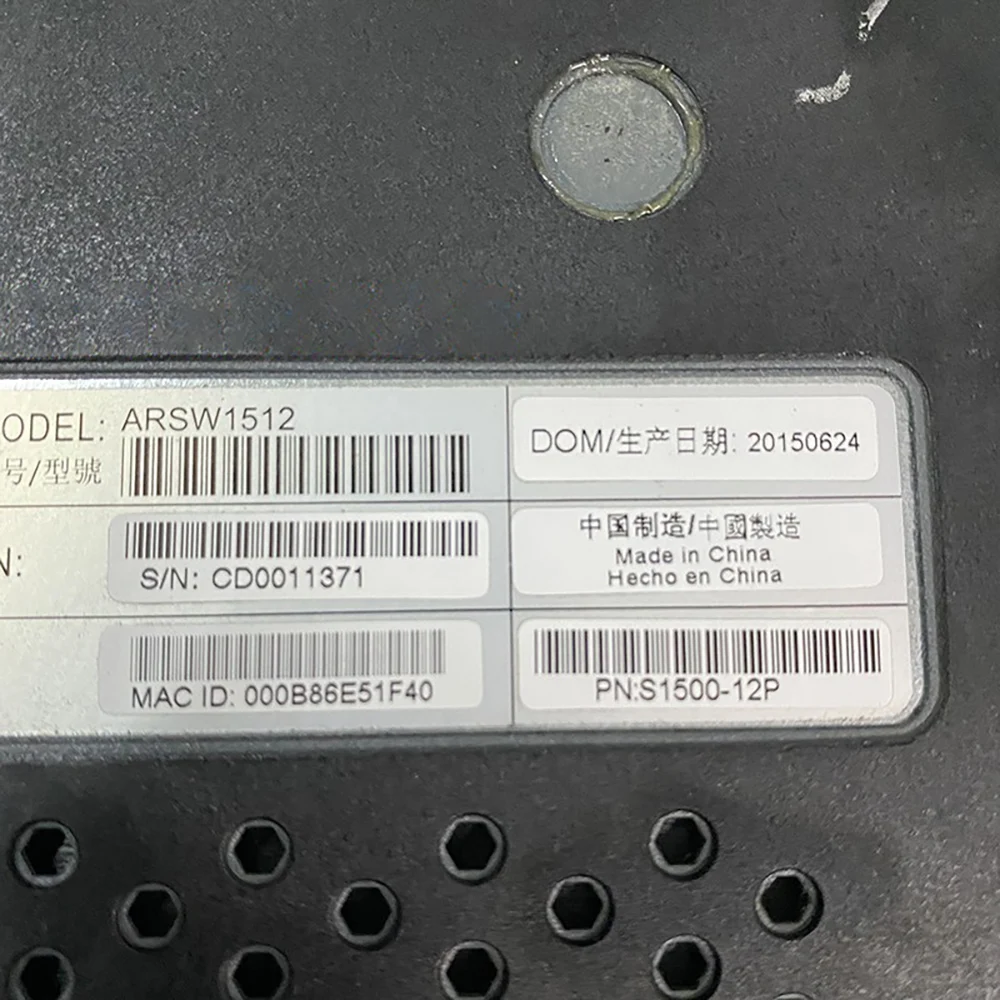 1 Uds. Para Aruba 1500-12P 12 puertos Gigabit POE fuente de alimentación interruptor de gestión de red puerto óptico SFP de 2 puertos