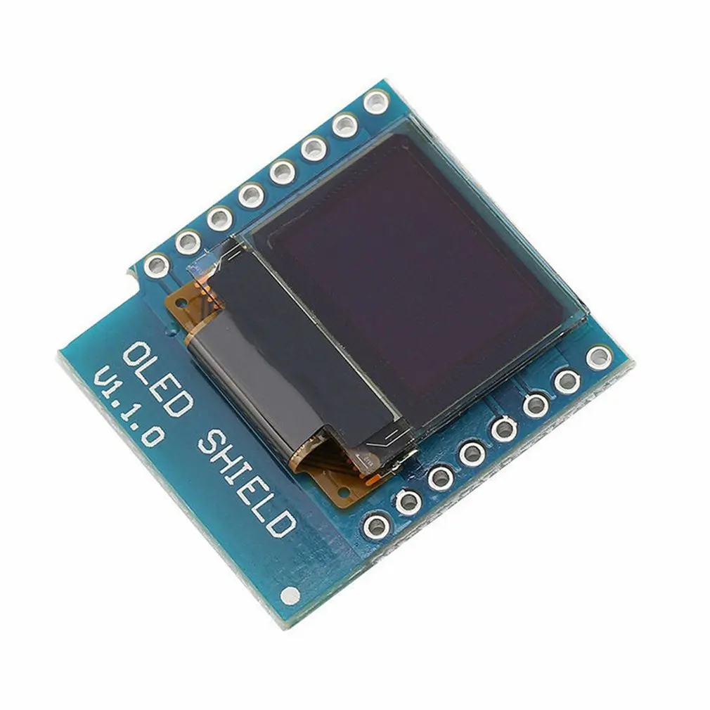 Escudo de pantalla LCD LED OLED de 0,66 pulgadas Compatible con WEMOS D1 MINI ESP32 64X48 pantalla de 0,66 pulgadas módulo oled de 0,66 "IIC I2C - imagen 2