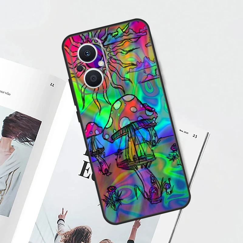 Funda psicodélica de setas para OPPO Find X8 X6 X9 Pro OPPO Reno 14F 11F 12F 13F 7 8 Lite 10 11 12 13 14 Pro - imagen 3