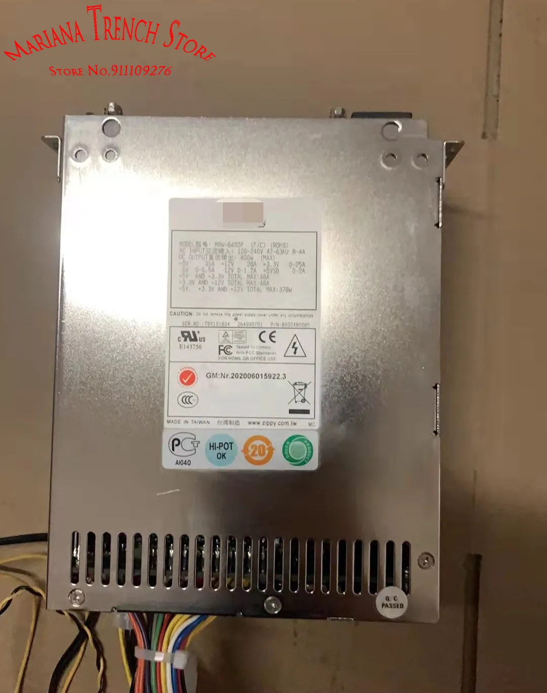 MRW-6400P (F/C) MRW-6400P-R (F/C) para estación de trabajo de servidor Zippy EMACS Fuente de alimentación de 400 W (2 módulos de alimentación + 1 jaula de alimentación) - imagen 2