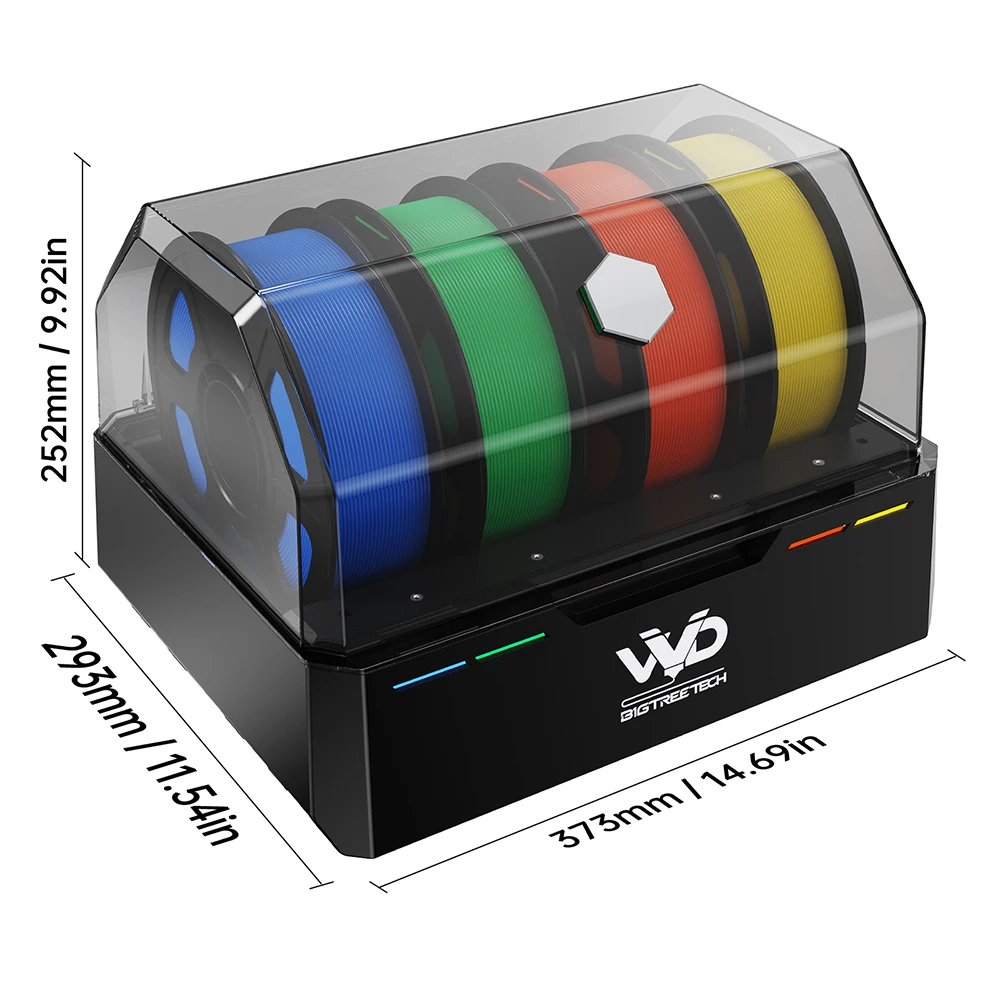 Filamento de Impresión Multicolor BIQU ViViD, Impresión en Caja Mientras se Seca, Identificación RFID para Voron2.4 Trident VZbot Klipper - imagen 4