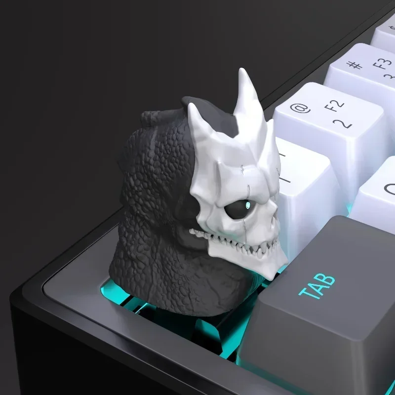 Kaiju-Juego de teclas de Anime n. ° 8, 142 teclas, resina artesanal, 3D personalizado, Cherry Ghost Point, accesorios de teclado mecánico - imagen 2