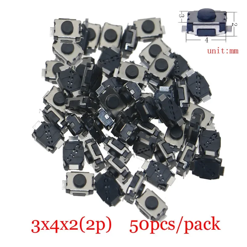 Reinicio de interruptor de hoja, teclas de control remoto de coche, microinterruptor, microinterruptor, botón pulsador surtido, interruptores táctiles - imagen 2