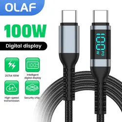Cable USB-C 100W Carga Rápida – iPhone 15/16, Samsung y Xiaomi
