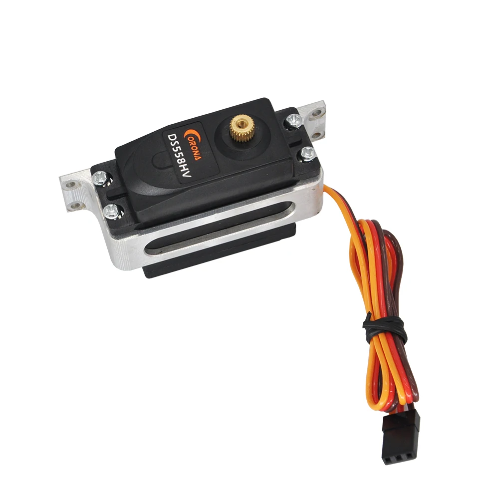 Soporte de montaje de Metal Servo medio estándar RC para avión Dron FPV barco de pesca mejorado MG995 MG996 Servo piezas de fijación - imagen 5