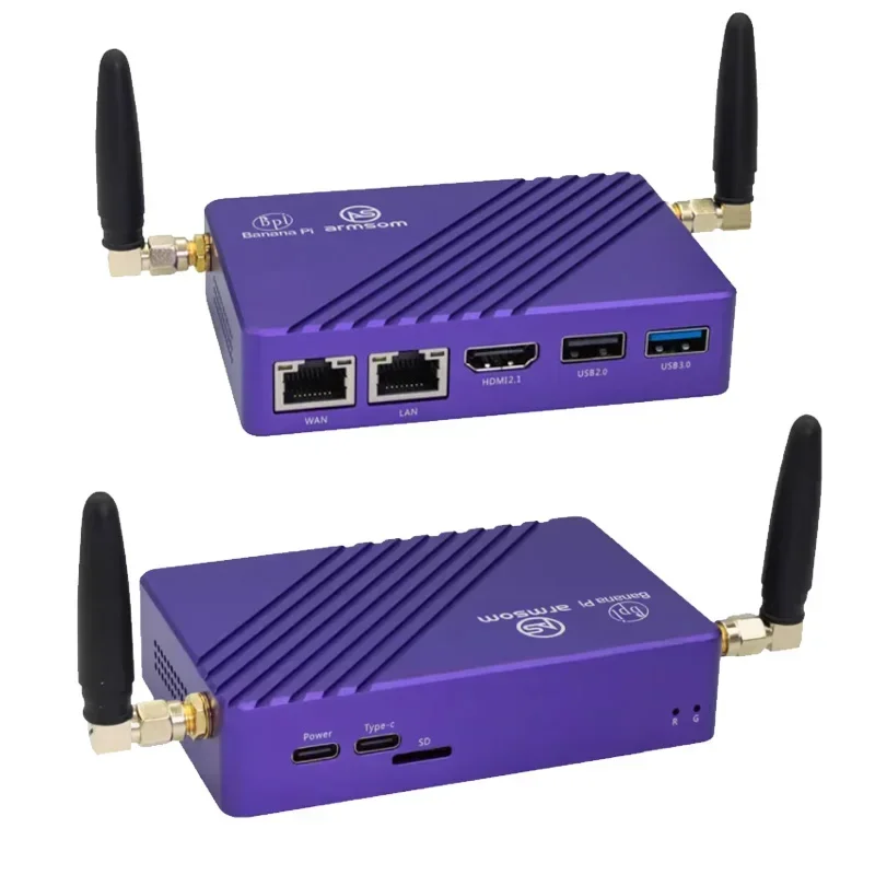 Banana Pi BPI-M5 Pro Rockchip RK3576 8GB LPDDR4 64GB eMMC ARM Mali G52 MC3 GPU 6 TOPs Placa de desarrollo SBC (placa incluida) - imagen 5