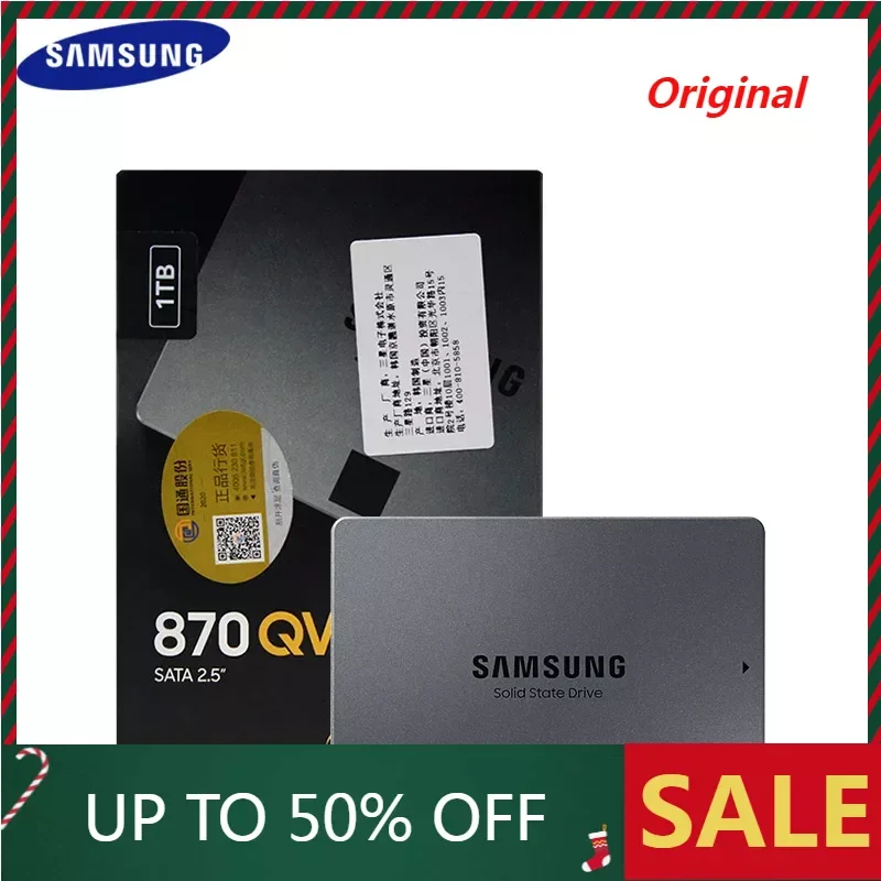 Samsung 870 QVO SSD SATA III 2.5" – Alta velocidad para PC