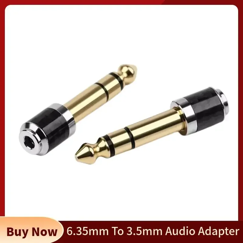Adaptador de 3,5 a 6,35, convertidores de Audio, conectores macho hembra de 1/4 "y 1/8", conector Jack de 6,5mm a 3,5mm, auriculares, electrónica de consumo