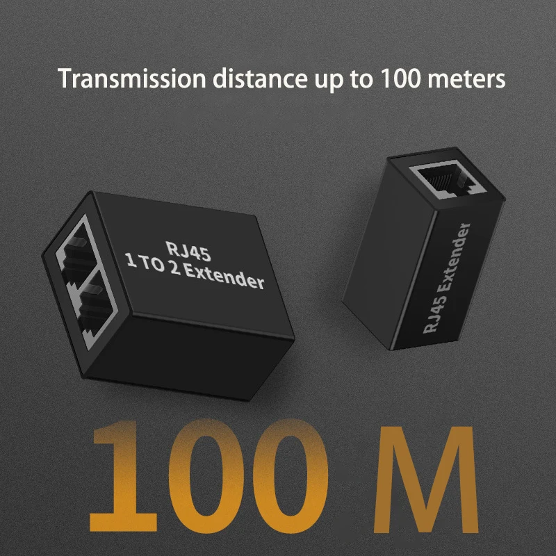 1 Uds. Adaptador de expansión de puerto Ethernet RJ45, divisor de Cable de red, conector adaptador de enchufe extensor, divisor de red 1 a 2 - imagen 2