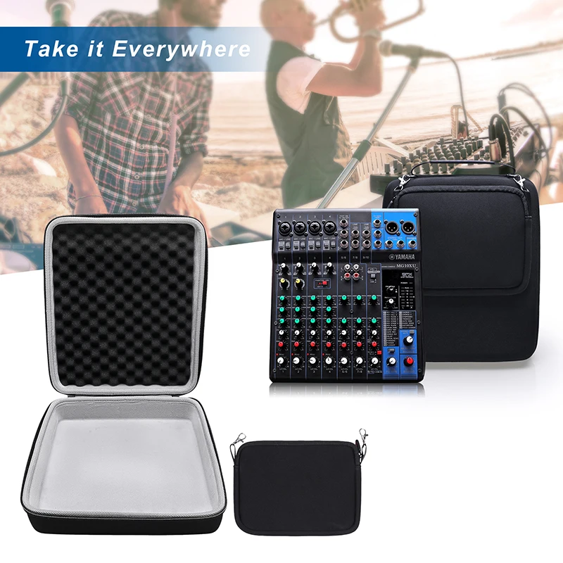 XANAD Estuche rígido EVA para YAMAHA MG10XU/MG10/MG0610 Mezclador estéreo de entrada Bolsa de almacenamiento de transporte - imagen 4