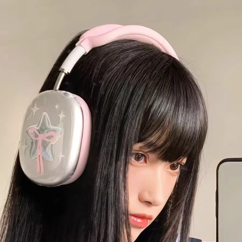 Xlittle Lab Original Stars funda para auriculares para AirPods Max2 carcasa suave transparente personalizada accesorios para auriculares funda protectora - imagen 4