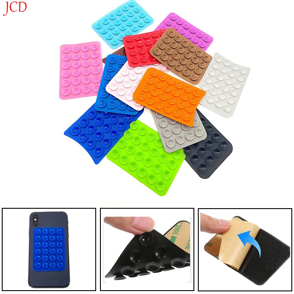 Soporte para teléfono con ventosa, pegatina trasera, alfombrilla de silicona para taza, soporte de pared para teléfono inteligente, azulejos de cerámica de vidrio, paredes lisas, 1 Uds. - imagen 2