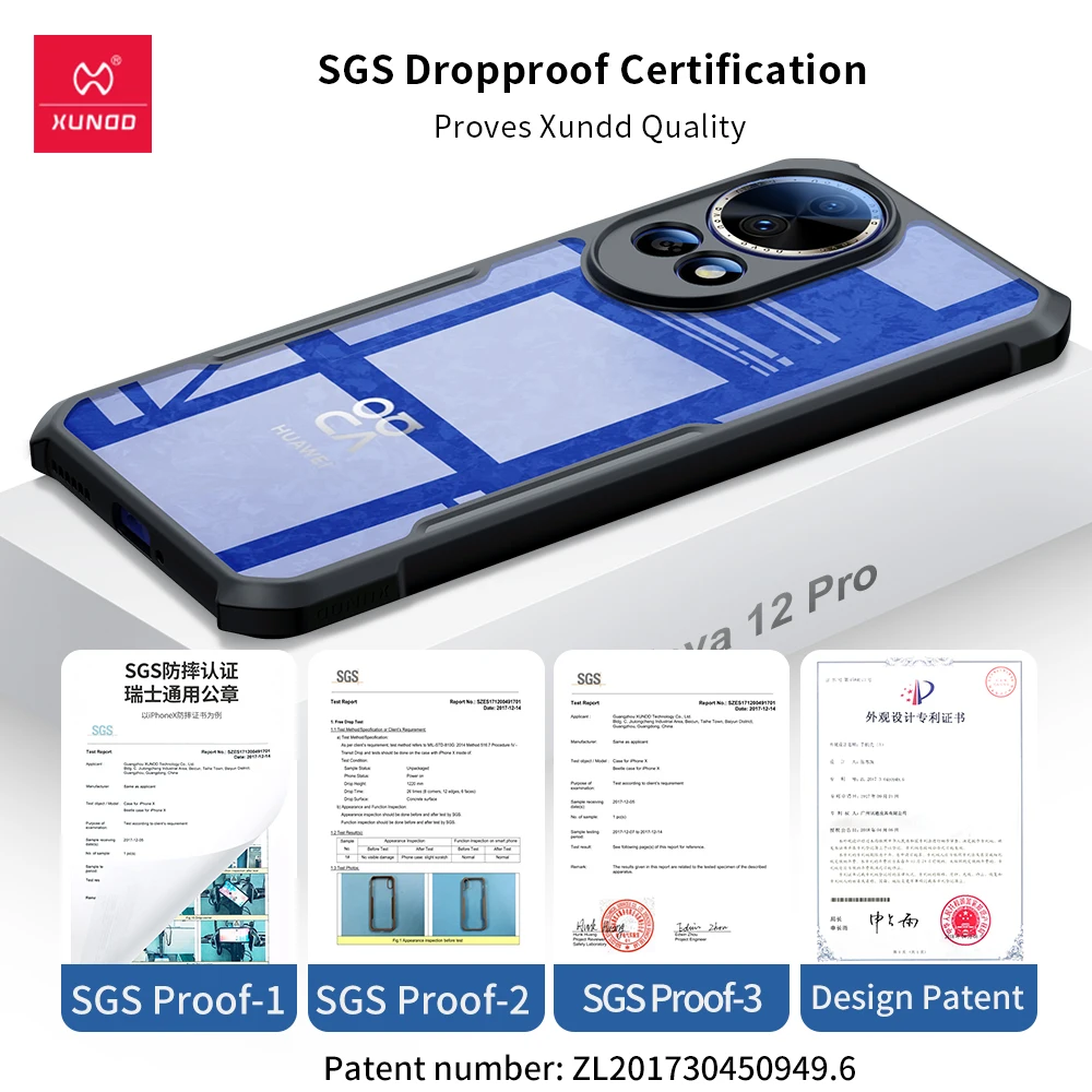 Xundd-funda para Huawei nova 12 SE transparente a prueba de golpes para nova 12 Pro Ultra nova12 SE teléfono carcasa protectora - imagen 5