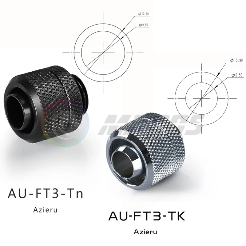 Kit combinado de accesorios de tubo de manguera, 10*13mm o 10*16mm para sistema de refrigeración por agua de computadora, G1/4 ''6 + 2 Combo, negro o plateado - imagen 2