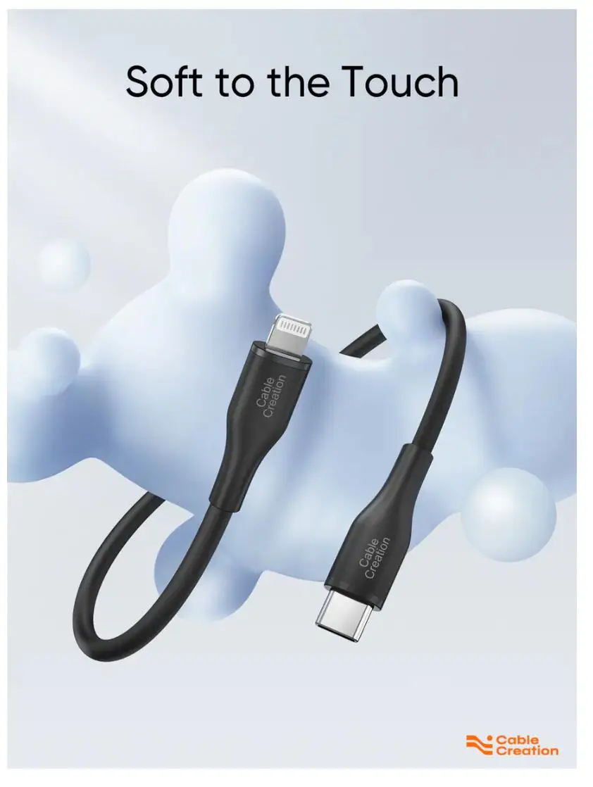 Cable MFI USB C a Lightning cable de carga rápida 1,8 M 20W PD USB C a Lightning adaptador cable cargador para iPhone 14 13 12 Pro Max - imagen 5