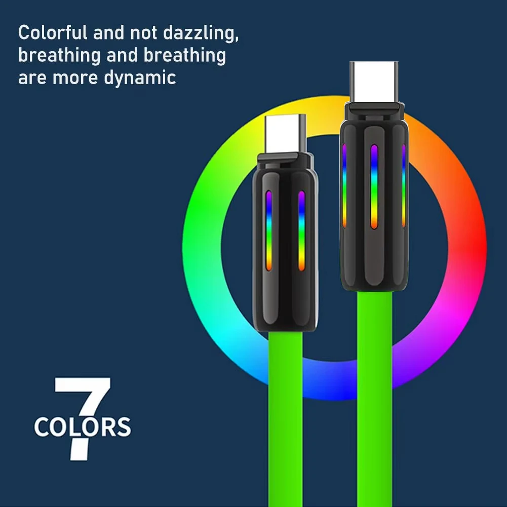 NNBILI 240W tipo C a C Cable de carga rápida PD3.1 Cable de datos USB C de silicona líquida para IPhone 15 16 MacBook iPad Samsung Xiaomi - imagen 3