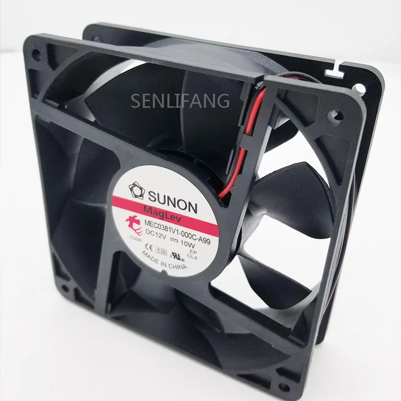 12038 MEC0381V1-000C-A99 12V 10W 120*120*38MM 2-Wire Cabinet Cooling Fan