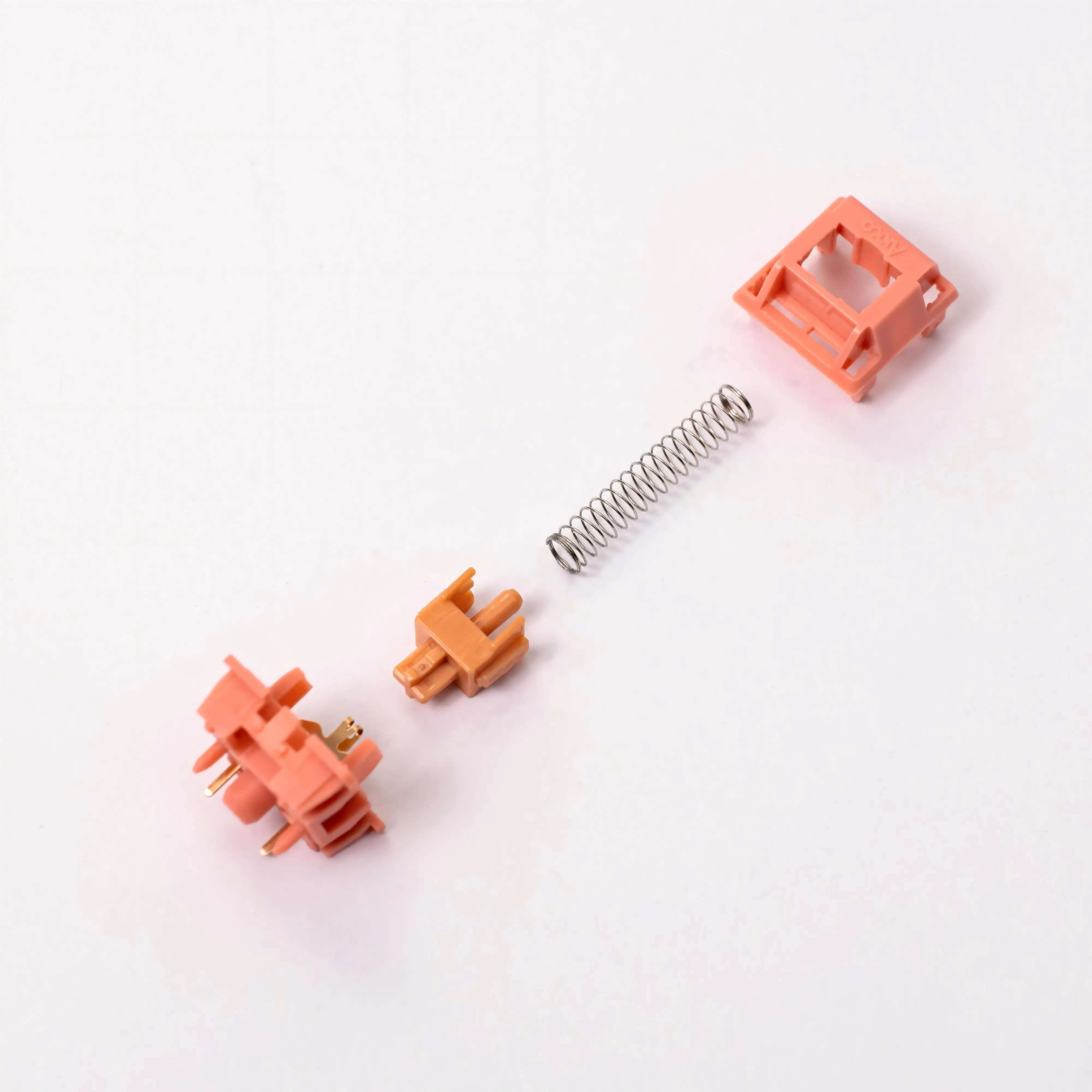 Akko-interruptor lineal de palisandro, 5 pines, 40gf, de fábrica, Lubed, de paso bajo profundo, Compatible con teclado mecánico MX (45 piezas) - imagen 5