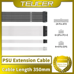 TEUCER Extensiones PSU Trenzadas ATX PCI-E CPU