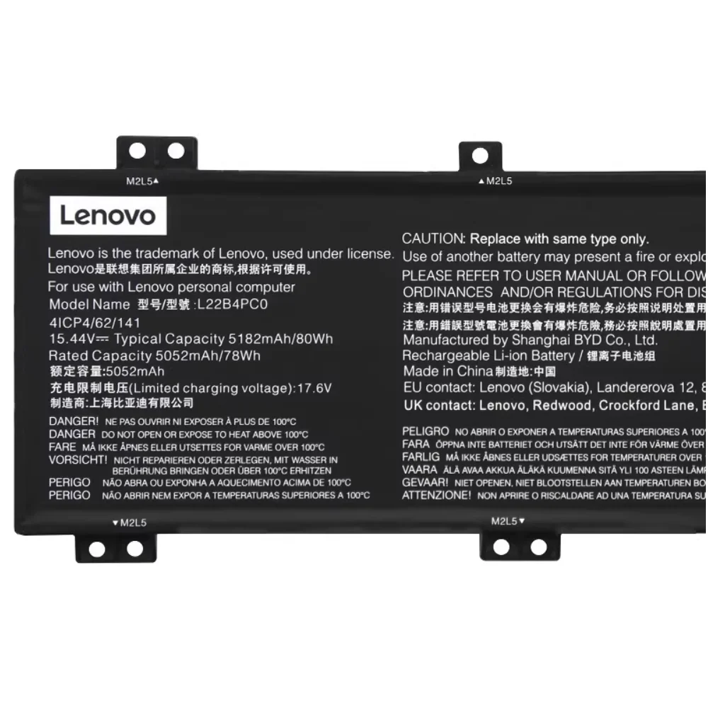 Batería genuina L22B4PC0 L22C4PC0 L22M4PC0 15,44 V 80Wh para LenovoLegion Y9000P R9000P 2023 - imagen 2