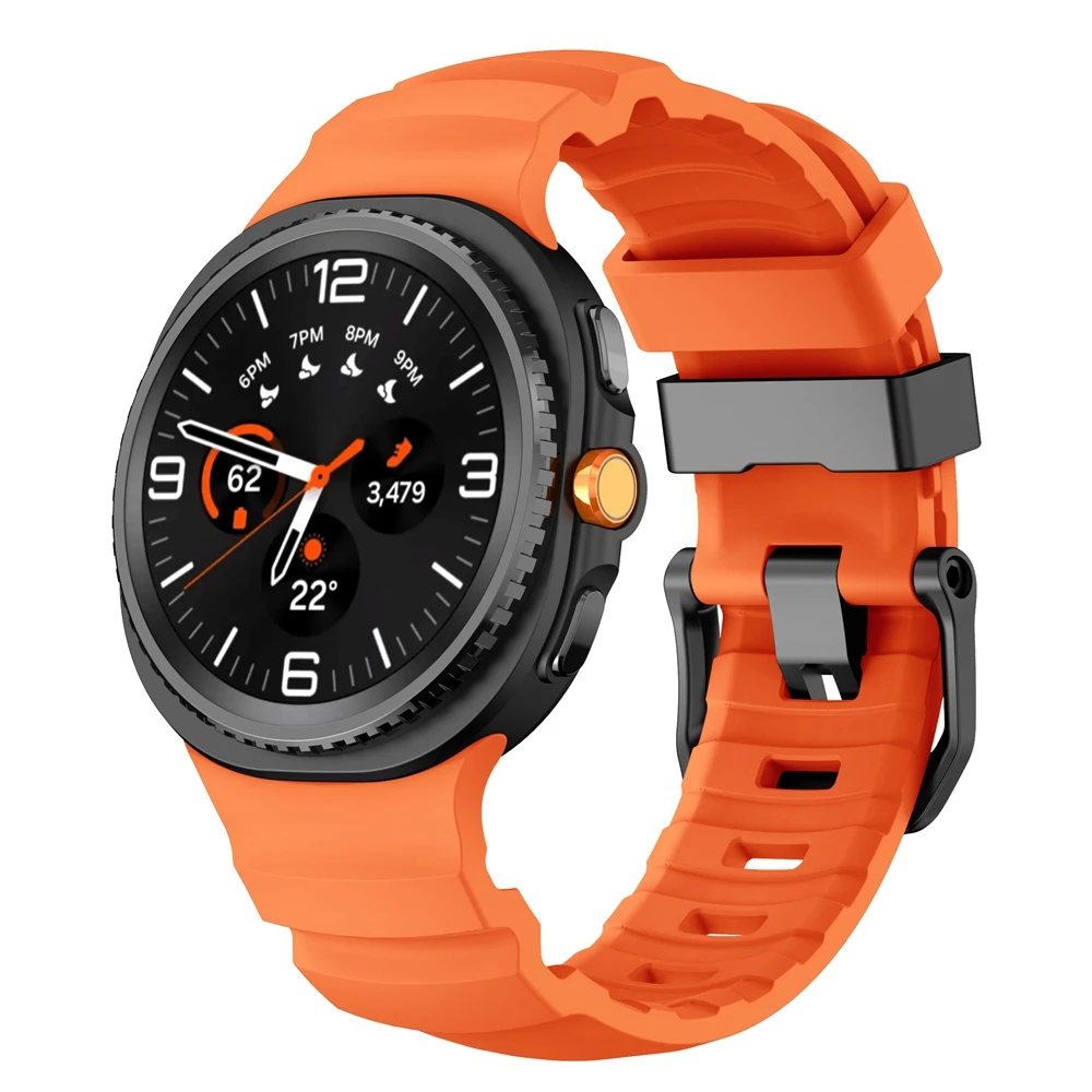 Correa deportiva de silicona sin huecos para Samsung Galaxy Watch 8, 40mm, 44mm, para Samsung Watch8, pulsera clásica de 46mm