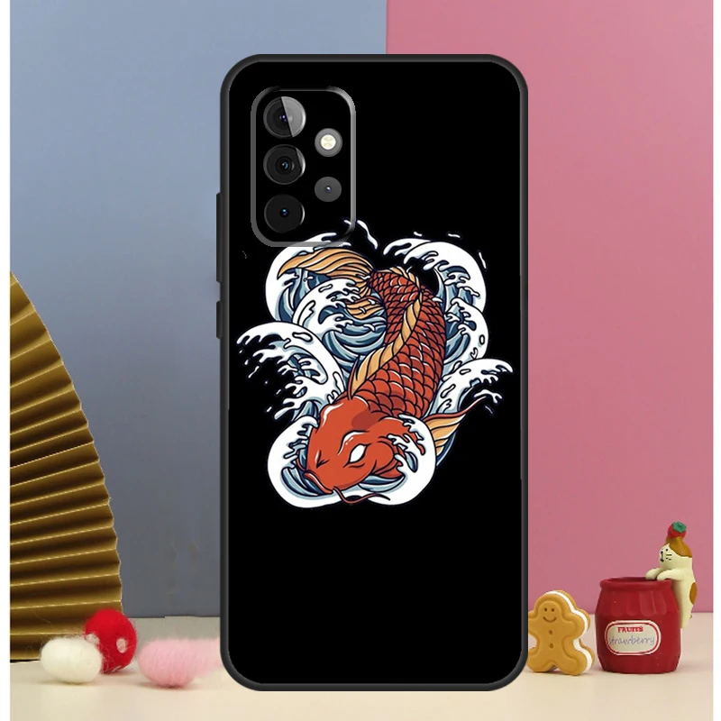 Tatuaje japonés Koi Dragon Wave funda para Samsung Galaxy A16 A26 A36 A56 A15 A17 A55 A35 A32 A52 A13 A33 A53 A14 A34 A54 A06 - imagen 5