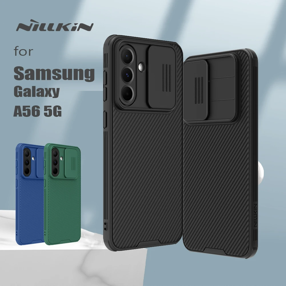 Nillkin para Samsung Galaxy A56 5G funda para cámara Slide CamShield Pro fundas para lentes dura completa 360 protección contraportada