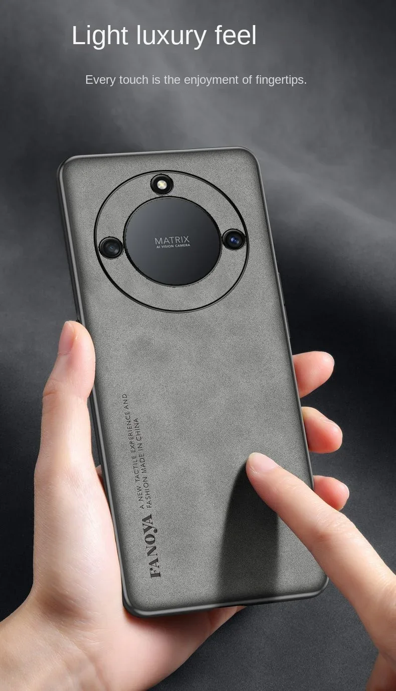 Funda de piel sintética suave para Huawei Honor X9B, carcasa trasera protectora magnética para Huawei Honor X9A X9B X9 b x9a - imagen 5