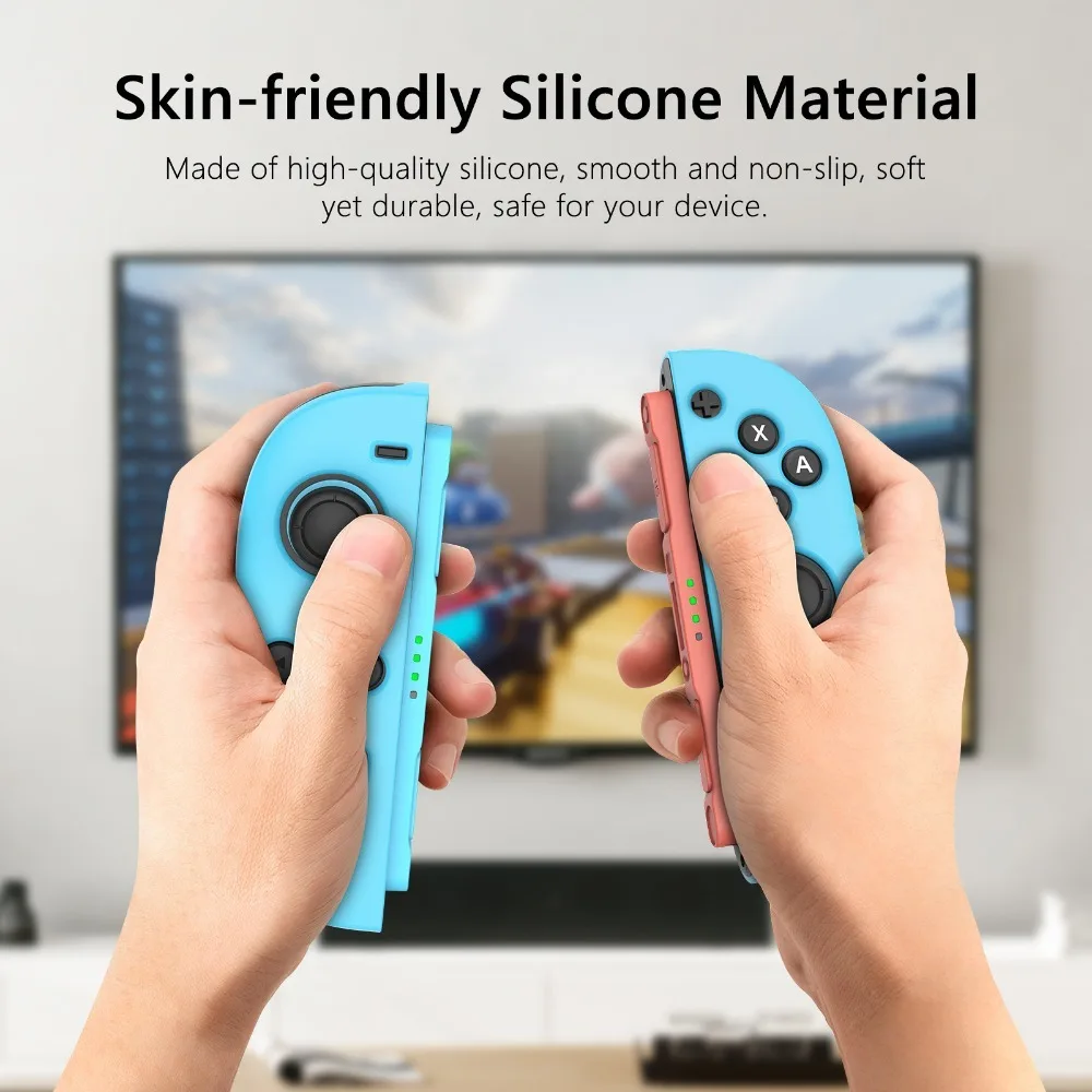Para Nintendo Switch 2 controlador de mano mango funda de silicona desmontable antideslizante funda protectora de silicona accesorios para juegos - imagen 5