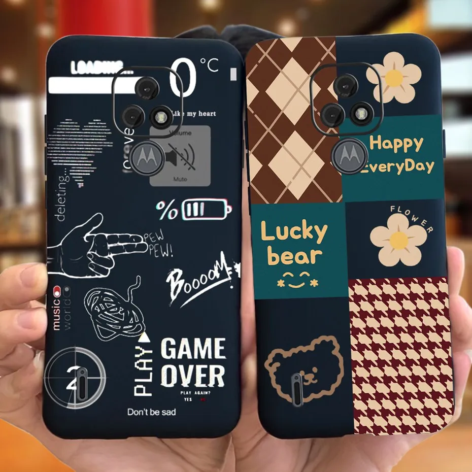 Funda de teléfono para Motorola Moto E7 E7i Power Moto E7 Plus 2020, bonita funda de silicona suave con estampado para MOTOE7 E 7 7i Power E7Plus - imagen 2