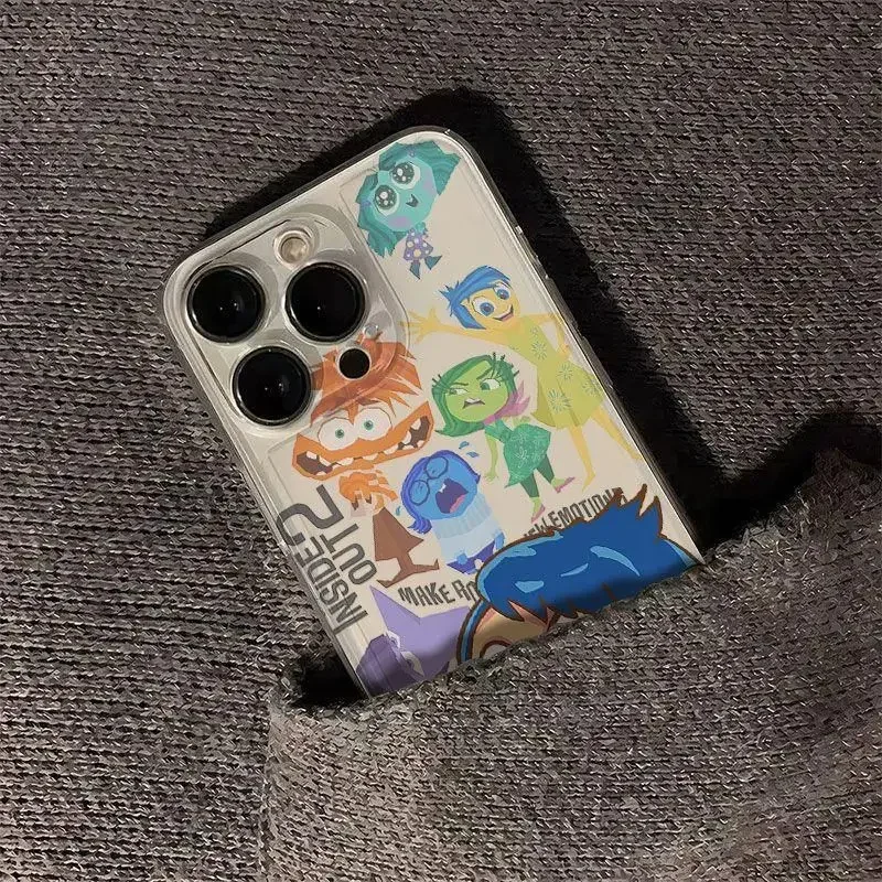 Funda de teléfono de dibujos animados Inside Out Disneys para Samsung S24 S23 S22 S21 S20 S10 FE Note 20 10 Plus Ultra Lite 5G, funda de TPU suave transparente - imagen 3