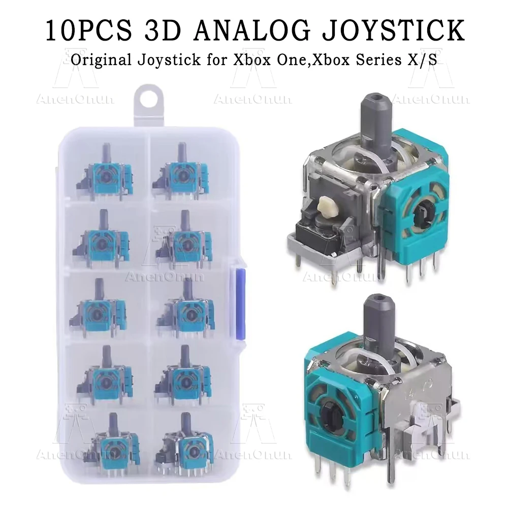 10 Uds. Joystick Original Thumb Stick Sensor analógico 3D pieza de reparación de repuesto accesorios para Xbox Series X/S, controlador Xbox One
