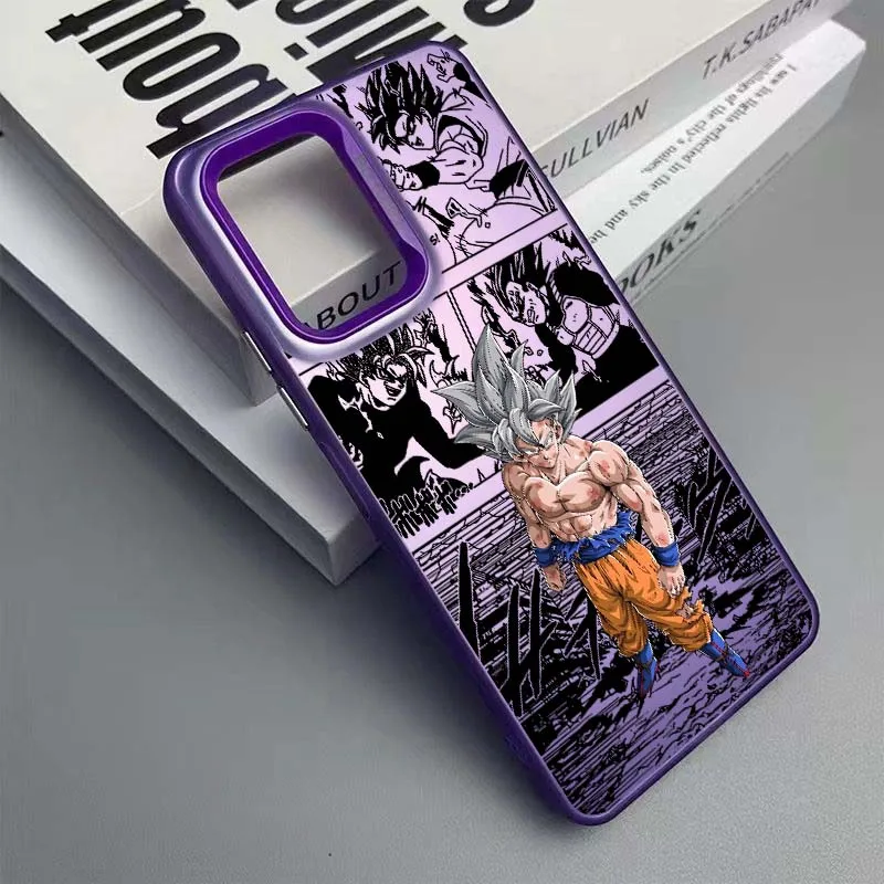 Funda divertida d-dragon Ball Saiyan para Xiaomi Poco X3 X5 X6 F5 F6 M6 Pro GT NFC Pro, funda plateada colorida para teléfono - imagen 4