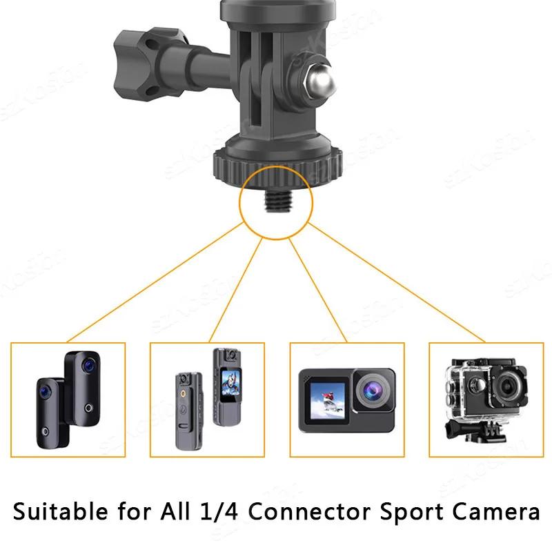 Soporte para parasol de coche, Clip rápido, soporte Universal para GoPro Hero 13 12 11 10 9 8 DJI Osmo Action 6 5 Pro Insta 360 X5 X4 - imagen 5