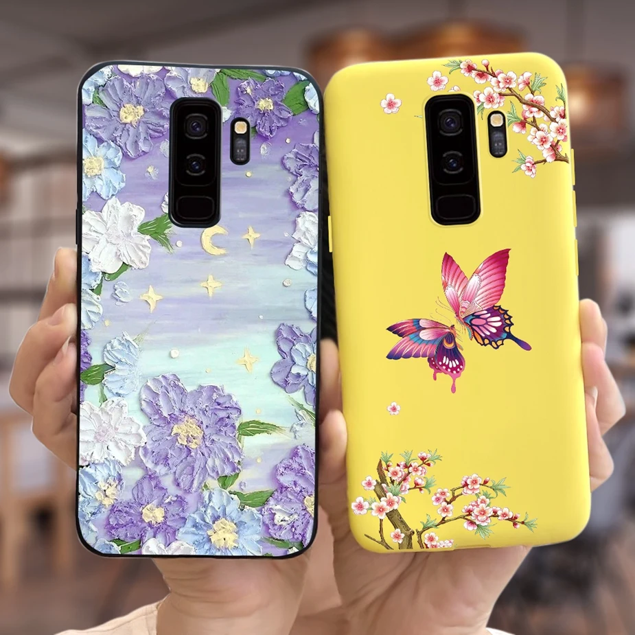 Para Samsung Galaxy S9 Plus funda elegante cubierta pintada de caramelo funda de teléfono de silicona suave para Samsung S9 S9 + S9Plus cubierta trasera parachoques - imagen 5