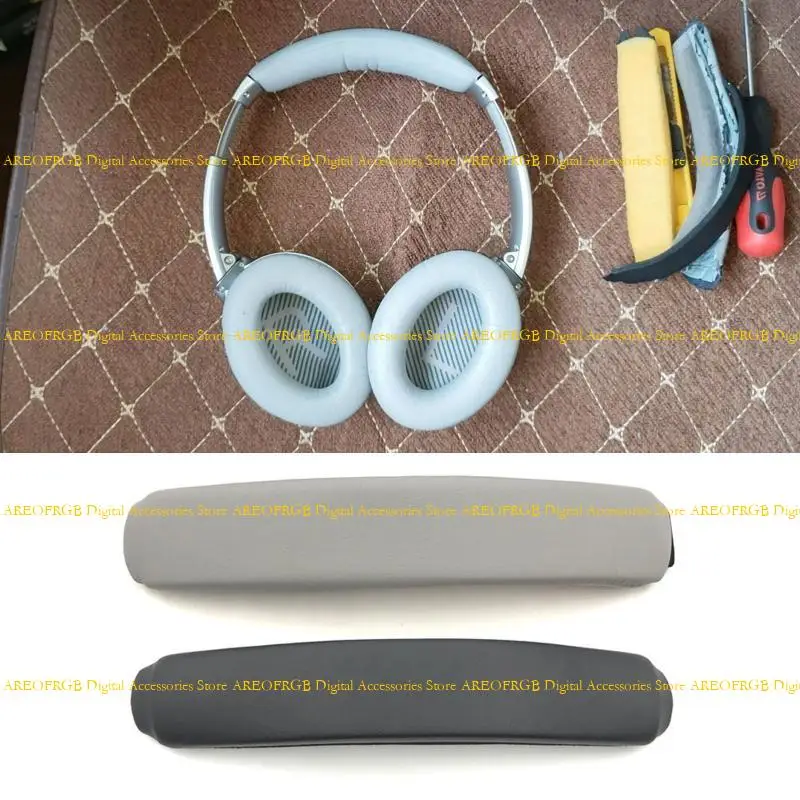 E21E Auriculares Head manga cabeza manga cabeza cabeza protectores cojín para auriculares QC35 - imagen 3