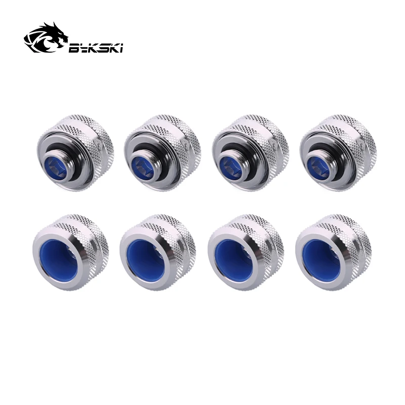 BYKSKI 8 unids/lote OD12mm/OD14mm/OD16mm mejorado Anti-off Goma de compresión manual de cobre accesorio G1/4' uso para tubo duro/de rigidez - imagen 3