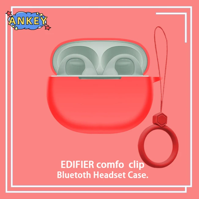 Funda protectora de silicona para auriculares Edifier, cubierta de dibujos animados para auriculares inalámbricos, portátil, TWS - imagen 2
